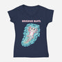 Anxious Alotl-Womens-V-Neck-Tee-nickzzarto
