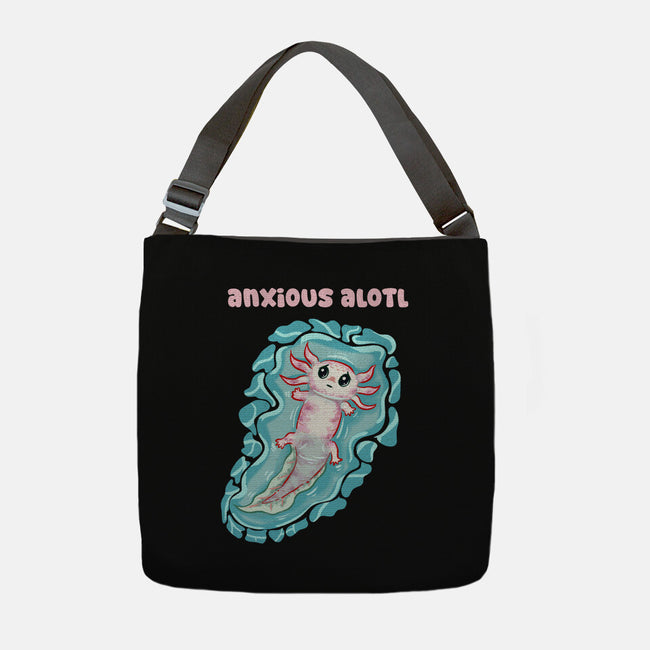 Anxious Alotl-None-Adjustable Tote-Bag-nickzzarto