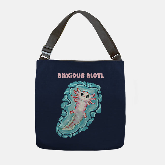 Anxious Alotl-None-Adjustable Tote-Bag-nickzzarto