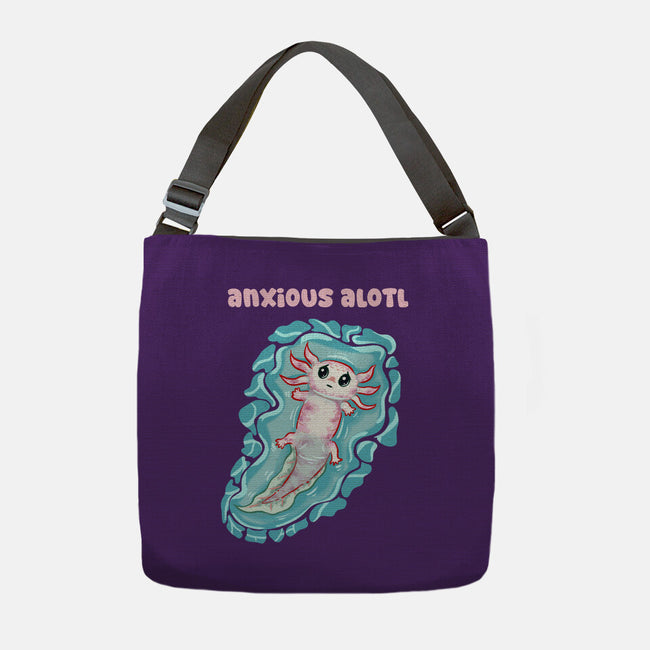 Anxious Alotl-None-Adjustable Tote-Bag-nickzzarto