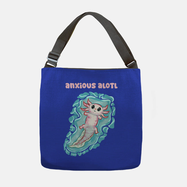 Anxious Alotl-None-Adjustable Tote-Bag-nickzzarto