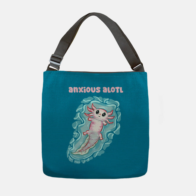 Anxious Alotl-None-Adjustable Tote-Bag-nickzzarto