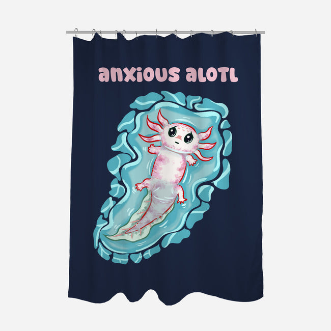 Anxious Alotl-None-Polyester-Shower Curtain-nickzzarto