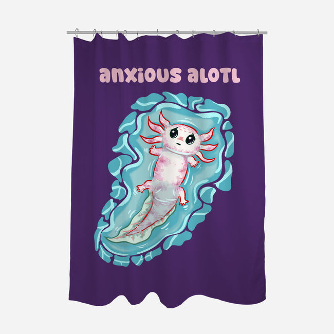 Anxious Alotl-None-Polyester-Shower Curtain-nickzzarto