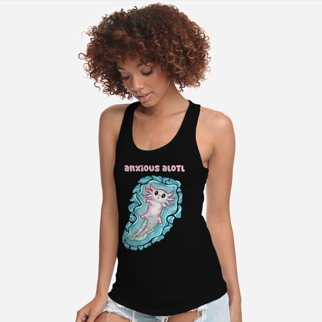 Anxious Alotl-Womens-Racerback-Tank-nickzzarto