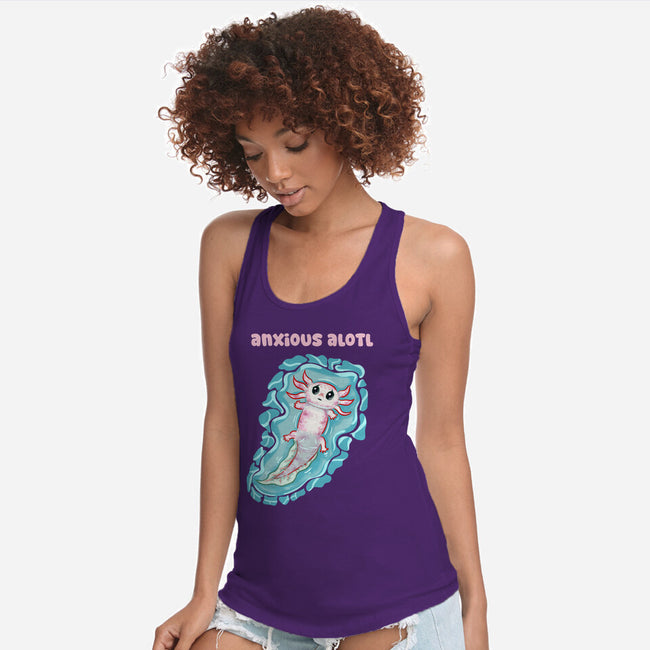 Anxious Alotl-Womens-Racerback-Tank-nickzzarto