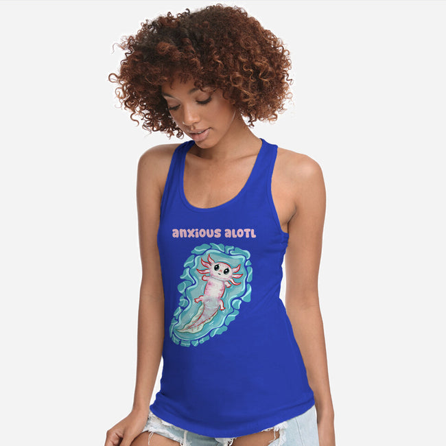 Anxious Alotl-Womens-Racerback-Tank-nickzzarto