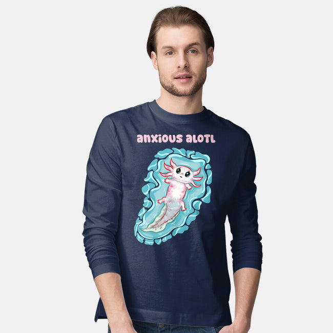 Anxious Alotl-Mens-Long Sleeved-Tee-nickzzarto