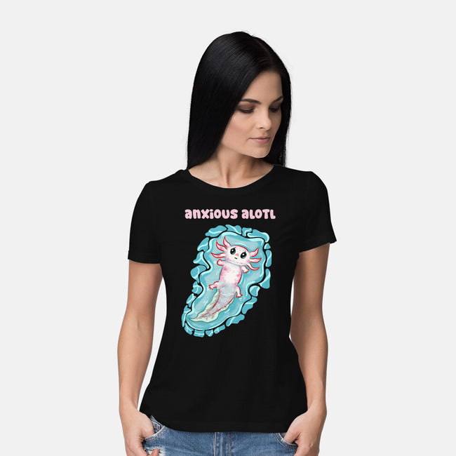Anxious Alotl-Womens-Basic-Tee-nickzzarto