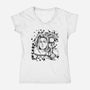 Four Seconds-Womens-V-Neck-Tee-nickzzarto