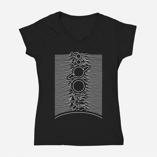 Unknown Solar System-Womens-V-Neck-Tee-rocketman_art