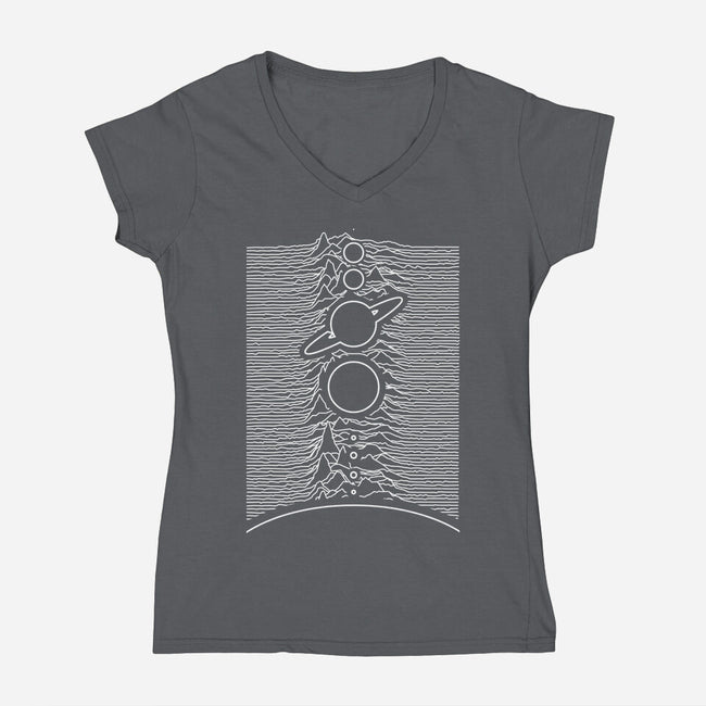 Unknown Solar System-Womens-V-Neck-Tee-rocketman_art