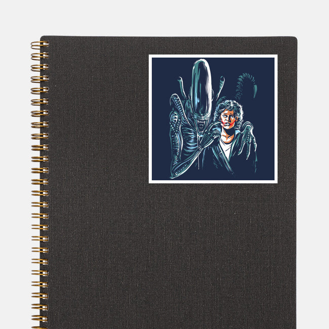 The Alien Joke-None-Glossy-Sticker-zascanauta
