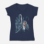 The Alien Joke-Womens-V-Neck-Tee-zascanauta
