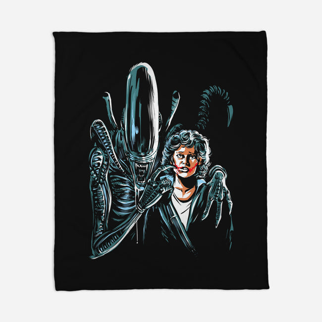 The Alien Joke-None-Fleece-Blanket-zascanauta