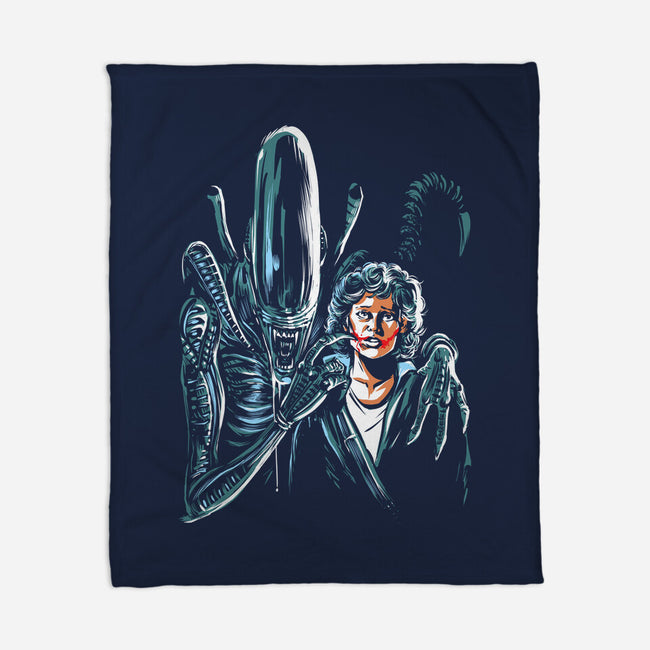 The Alien Joke-None-Fleece-Blanket-zascanauta