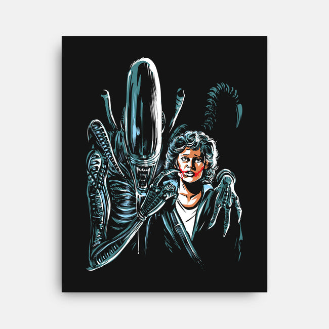 The Alien Joke-None-Stretched-Canvas-zascanauta