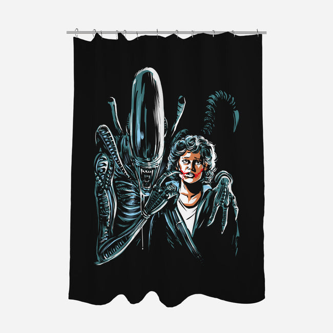 The Alien Joke-None-Polyester-Shower Curtain-zascanauta
