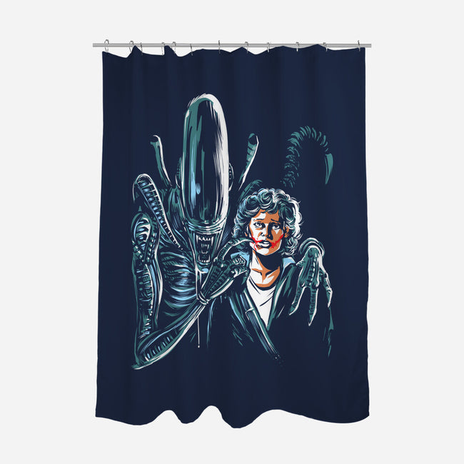 The Alien Joke-None-Polyester-Shower Curtain-zascanauta