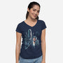 The Alien Joke-Womens-V-Neck-Tee-zascanauta