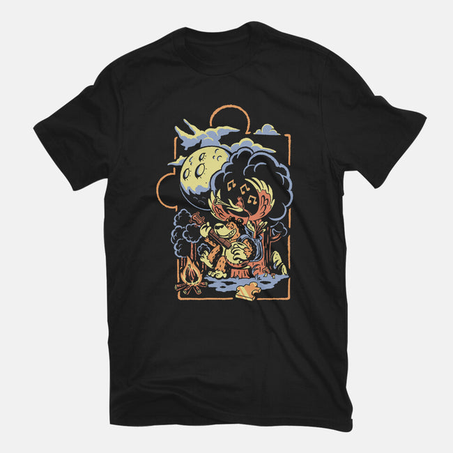 Bluegrassin With The Bear-Mens-Heavyweight-Tee-Henrique Torres