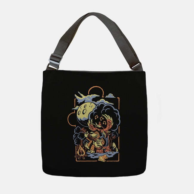 Bluegrassin With The Bear-None-Adjustable Tote-Bag-Henrique Torres