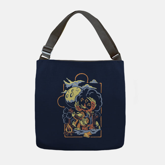 Bluegrassin With The Bear-None-Adjustable Tote-Bag-Henrique Torres
