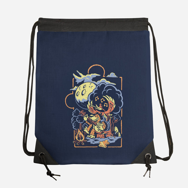 Bluegrassin With The Bear-None-Drawstring-Bag-Henrique Torres