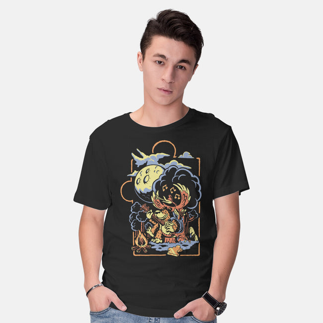 Bluegrassin With The Bear-Mens-Basic-Tee-Henrique Torres