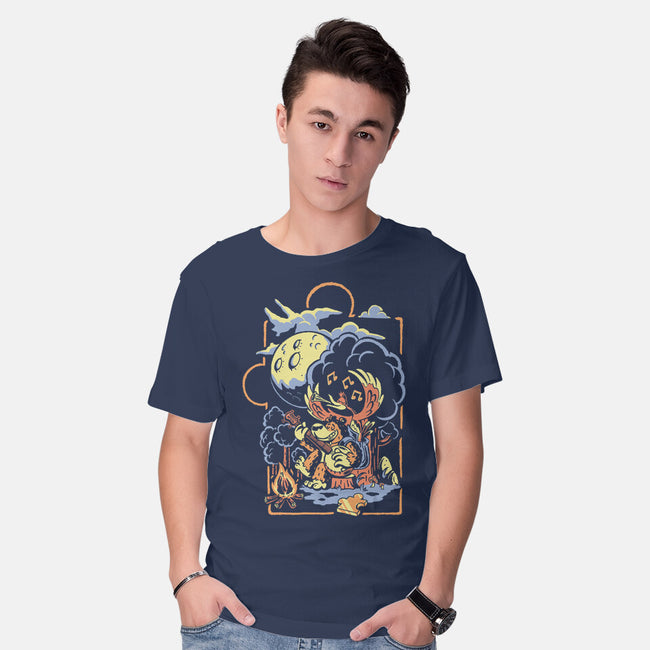 Bluegrassin With The Bear-Mens-Basic-Tee-Henrique Torres