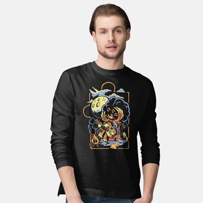 Bluegrassin With The Bear-Mens-Long Sleeved-Tee-Henrique Torres
