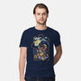 Bluegrassin With The Bear-Mens-Premium-Tee-Henrique Torres