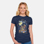 Bluegrassin With The Bear-Womens-Fitted-Tee-Henrique Torres