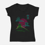 Dont Hate Meditate-Womens-V-Neck-Tee-sachpica