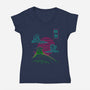 Dont Hate Meditate-Womens-V-Neck-Tee-sachpica