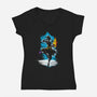 I'm The Avatar-Womens-V-Neck-Tee-kharmazero