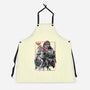 The Hero And The Evil King-Unisex-Kitchen-Apron-DrMonekers