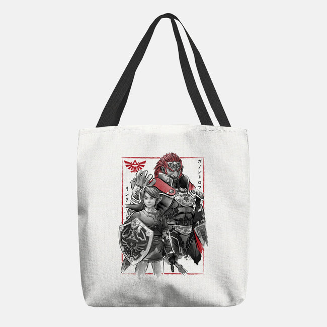 The Hero And The Evil King-None-Basic Tote-Bag-DrMonekers