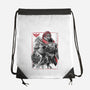 The Hero And The Evil King-None-Drawstring-Bag-DrMonekers