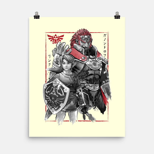 The Hero And The Evil King-None-Matte-Poster-DrMonekers