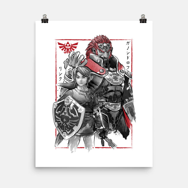 The Hero And The Evil King-None-Matte-Poster-DrMonekers
