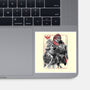The Hero And The Evil King-None-Glossy-Sticker-DrMonekers