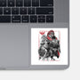 The Hero And The Evil King-None-Glossy-Sticker-DrMonekers