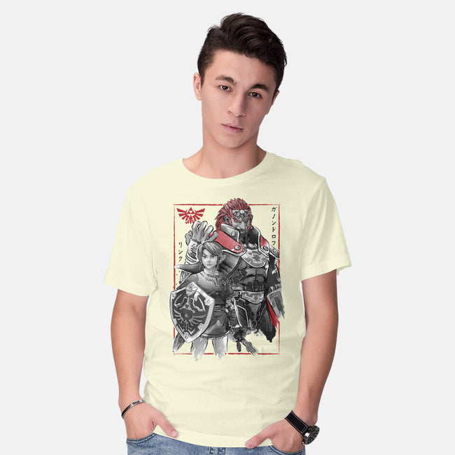 The Hero And The Evil King-Mens-Basic-Tee-DrMonekers