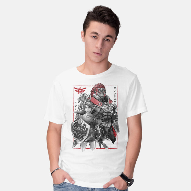 The Hero And The Evil King-Mens-Basic-Tee-DrMonekers