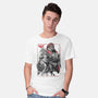 The Hero And The Evil King-Mens-Basic-Tee-DrMonekers