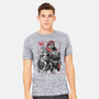 The Hero And The Evil King-Mens-Heavyweight-Tee-DrMonekers