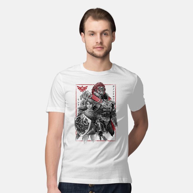 The Hero And The Evil King-Mens-Premium-Tee-DrMonekers