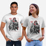 The Hero And The Evil King-Unisex-Basic-Tee-DrMonekers