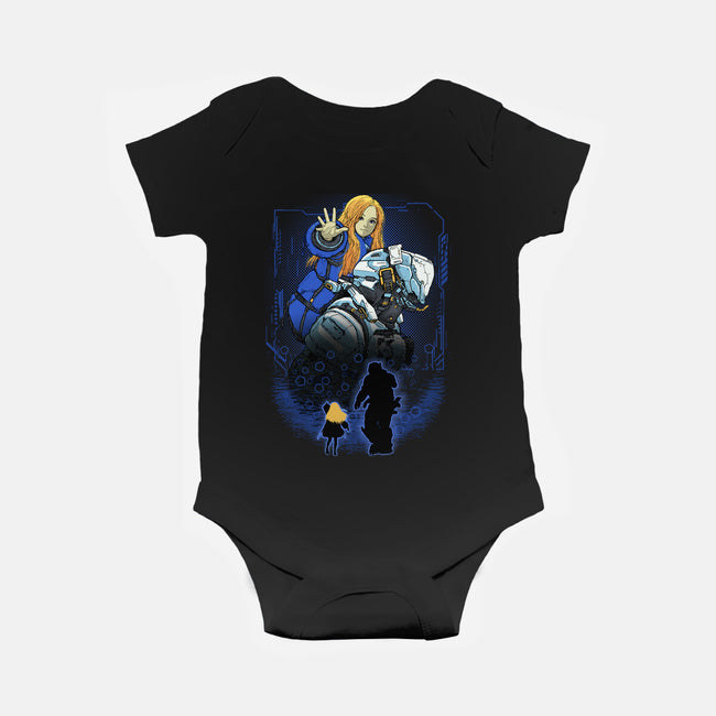 Lunar Survivor Shadowwork-Baby-Basic-Onesie-Astrobot Invention
